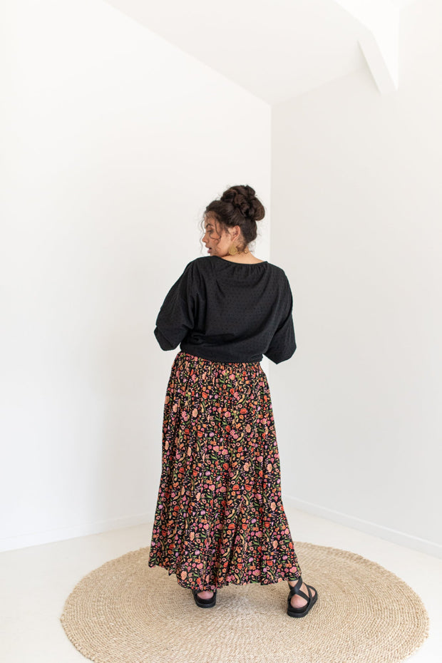 [PRE-ORDER] SECRET GARDEN PALAZZO PANTS - BLACK