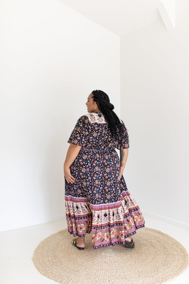 [SAMPLE] BLOSSOM MAXI DRESS - NAVY