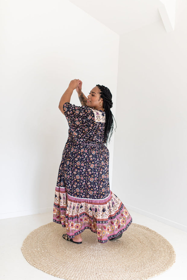 [SAMPLE] BLOSSOM MAXI DRESS - NAVY