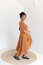 BLOSSOM CLASSIC GOWN - CARAMEL