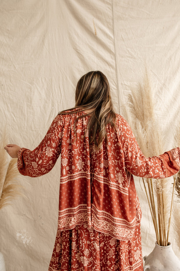 TERRACOTTA MEADOW BLOUSE