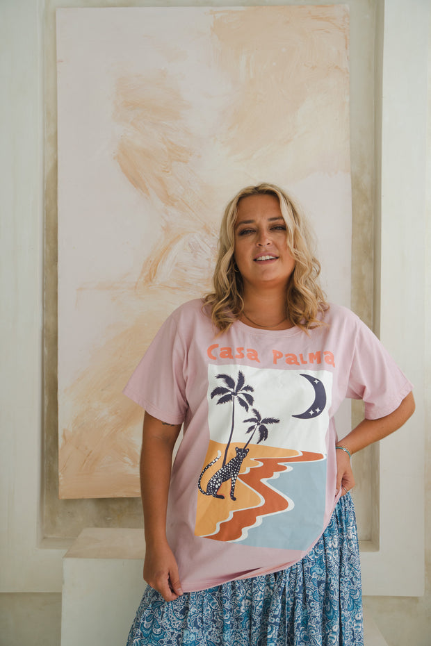 [FAULTY] CASA PALMA T-SHIRT - PINK