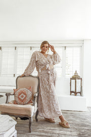 CASA PALAZZO PANTS - CREAM