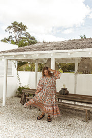 PARADISE BUTTON DOWN SKIRT - CREAM