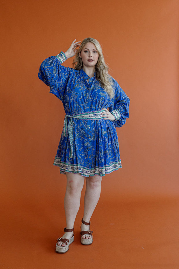 (SAMPLE) DUSK PAISLEY MINI DRESS