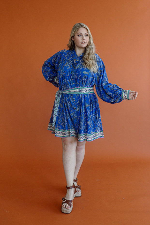 (SAMPLE) DUSK PAISLEY MINI DRESS