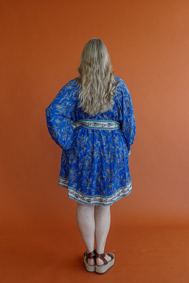 (SAMPLE) DUSK PAISLEY MINI DRESS