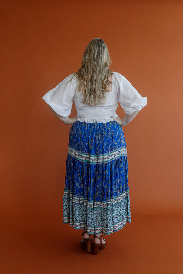 DUSK PAISLEY MAXI SKIRT