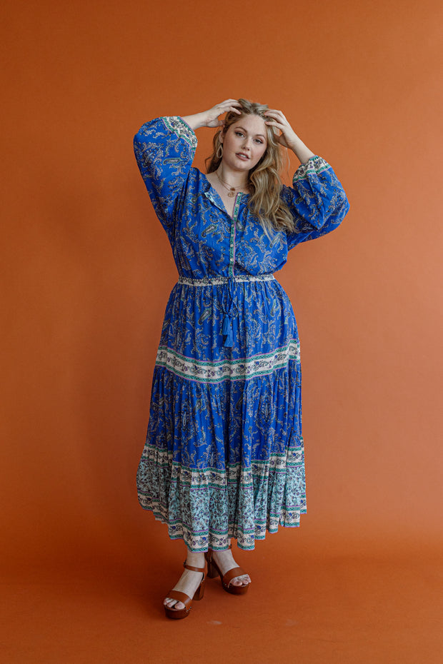 DUSK PAISLEY MAXI SKIRT